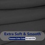 Super Stretch Dark Gray Sofa Slipcover with Pocket