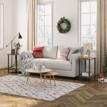 Set of 2 Rustic End Tables with Storage