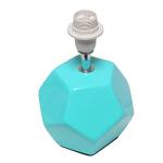 Blue Round Prism Mini Table Lamp with Shade