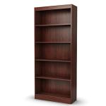 South Shore Axess Royal Cherry 5-Shelf Bookcase