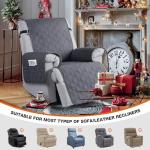 Waterproof Recliner Chair Cover for Pets - Dark Gray