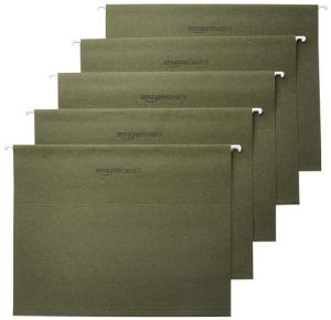 Hanging File Organizer Folders with Adjustable Tabs