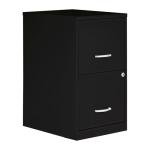 Lorell 2-Drawer File Cabinet in Black