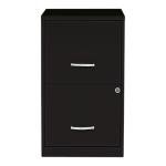 Lorell 2-Drawer File Cabinet in Black