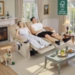 MCombo 55.9" Electric Loveseat Recliner with USB