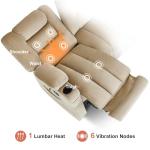 MCombo 55.9" Electric Loveseat Recliner with USB