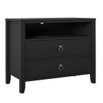 Her Majesty Black 2 Drawer Nightstand by Novogratz