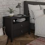 Her Majesty Black 2 Drawer Nightstand by Novogratz