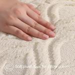 Cozy Beige Faux Fur Cushion Covers - 45x45 cm