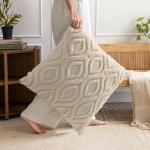 Cozy Beige Faux Fur Cushion Covers - 45x45 cm