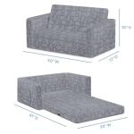 Serta Perfect Sleeper Extra Wide Sofa Lounger - Grey