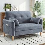 Hanherry 47” Chenille Loveseat Sofa for Small Spaces