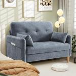 Hanherry 47” Chenille Loveseat Sofa for Small Spaces