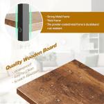 Modern 5-Tier Rustic Brown Bookshelf for Storage