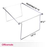 Adjustable Hanging File Frame Set - Silver