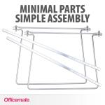 Adjustable Hanging File Frame Set - Silver