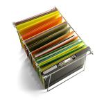 Adjustable Hanging File Frame Set - Silver