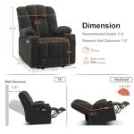 MCombo Electric Recliner Chair with Heat & USB
