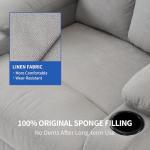 Light Grey Electric Swivel Rocker Recliner Chair