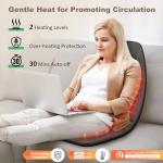 Vibration Back Massager Pad with Heat & Motors