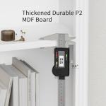 Furniwell 5-Shelf Tall White Bookcase Display