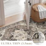 Beige Distressed Oriental 2x3 Area Rug