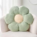 Soft Sage Green Flower Throw Pillow 14.9