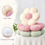 Soft Sage Green Flower Throw Pillow 14.9