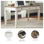 Realyn French Country Lift Top Desk with USB