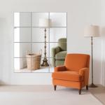 14" x 12" Frameless Wall Mirror Tiles Set