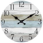 Rustic 8-Inch Silent Battery-Operated Wall Clock