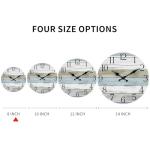 Rustic 8-Inch Silent Battery-Operated Wall Clock