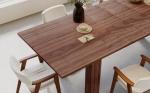 Expandable Wooden Dining Table for 6-8 People