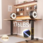 Veken Electric Height Adjustable Standing Desk, 47.2