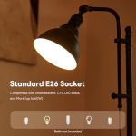 Adjustable Vintage Black Desk Lamp in Industrial Style