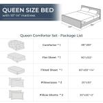 7-Piece Reversible Queen Comforter Bedding Set