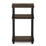3-Tier Turn-N-Tube End Table Set, Columbia Walnut