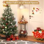 Small Round Side Table with Lower Shelf