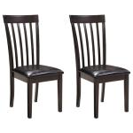 Hammis Rake Back Dining Room Chairs, Set of 2