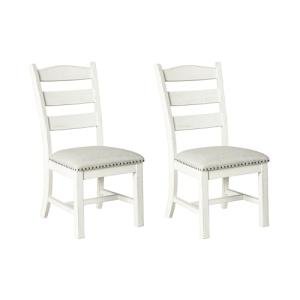 Valebeck Vintage Farmhouse Cushioned Dining Chairs, 2 Pack