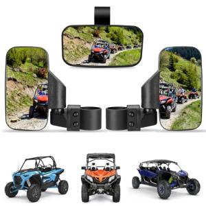 Adjustable UTV Side and Center Mirrors for Polaris