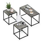 Modern Coffee Table Set with 2 End Tables