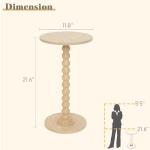 Fultyle Round Side Table for Small Spaces
