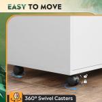 White 3-Drawer Locked File Cabinet with Shelves