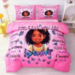 Black Girl Magic Comforter Set for Kids & Teens
