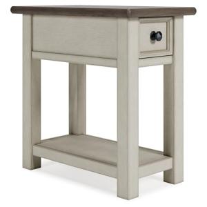 Bolanburg Farmhouse Chair Side Table, Light Brown