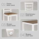 7-Piece Solid Wood Dining Table Set for 6