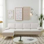 ChicFurnit Modern L-Shaped Sofa for Small Spaces