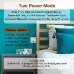 Sleek LED Digital Alarm Clock with Snooze Feature