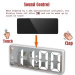 Sleek LED Digital Alarm Clock with Snooze Feature
